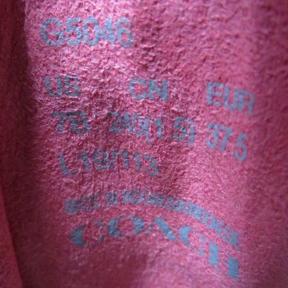 Coach women's citysole G5046 orange/coral red/white runner/sneakers/shoes size 7 - Picture 10 of 10